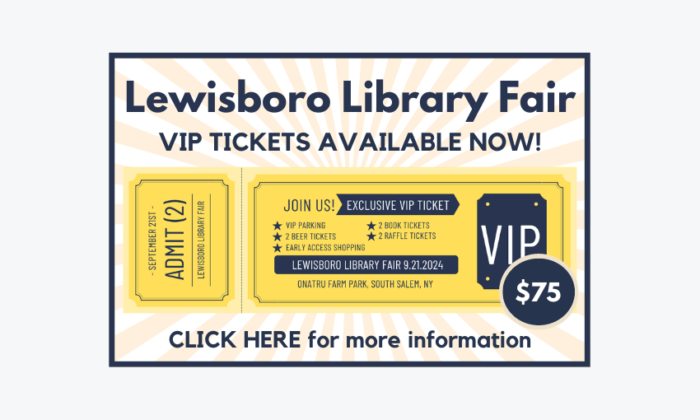 2409 Lewisboro Library Fair VIP Tickets