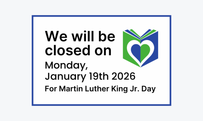 260118 The Library is closed for Martin Luther King Jr Day