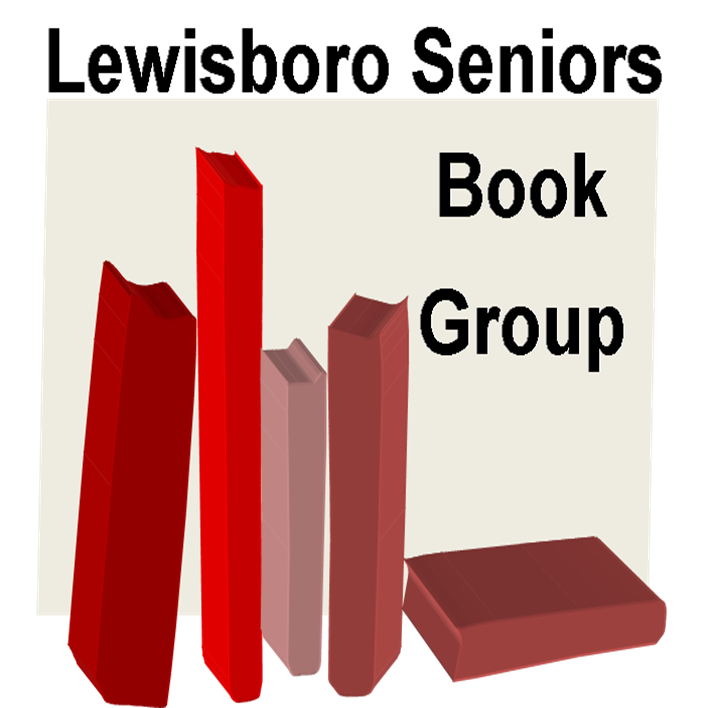 Lewisboro Library Senior Book Group over graphic of 5 books