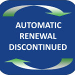 Automatic Renewal Discontinued