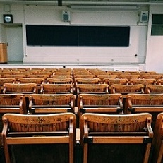 empty college classroom