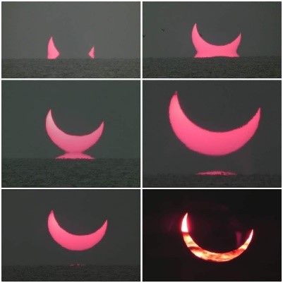 Progressions of partial eclipse