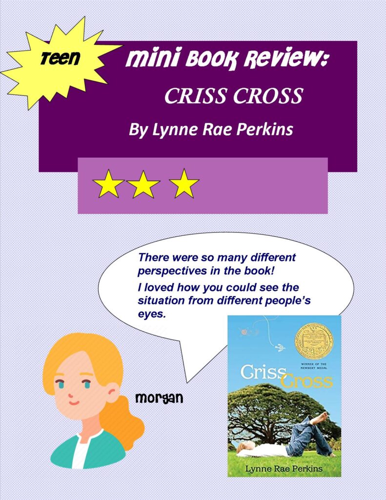 Mini Book Review Criss Cross