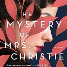 Book Cover for The mystery of Mrs. Christie featuring woman's face behind leaves