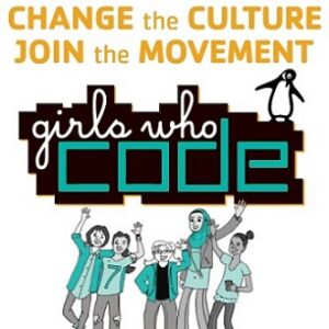 Poster of hand-drawn girls and text: Change the Culture Join the Movement