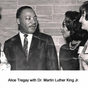 Alice Tregay with Dr. Martin Luther king, Jr