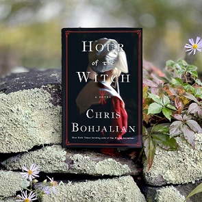Hour of the Witch Book with woman on cover in puritan garb