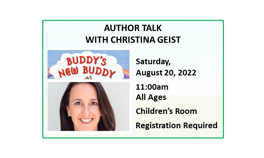 220820 Author Talk with Christina Geist at 11:00
