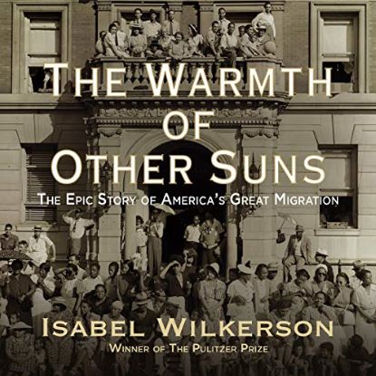 book cover featuring old black and white photo of crowd of people in the street