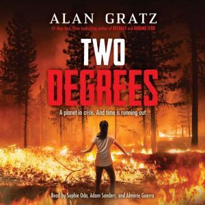 book cover featuring girl in middle of blazing forest fire below book title Two Degrees