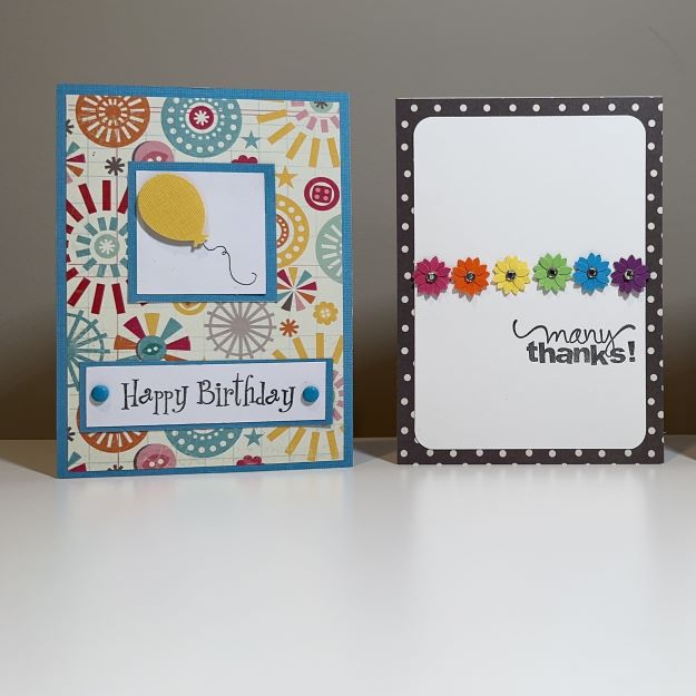homemade greeting cards with raised decorations