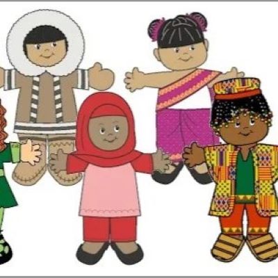 paper dolls of children of various nationalities