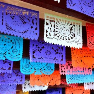 colorful Mexican lace craft