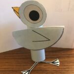 pigeon made from cardboard tubes