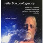 reflection of man's face in water with title Reflection Photography
