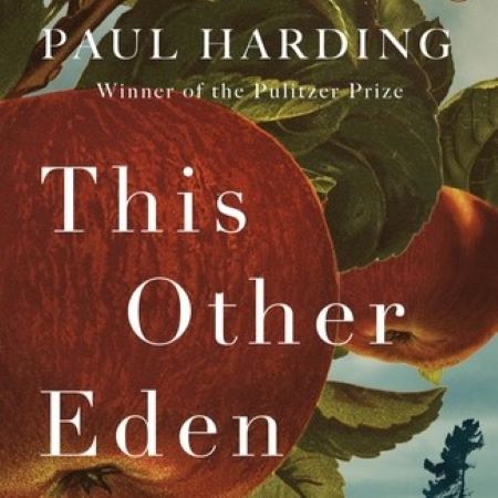 book cover featuring painted apple with words This Other Eden
