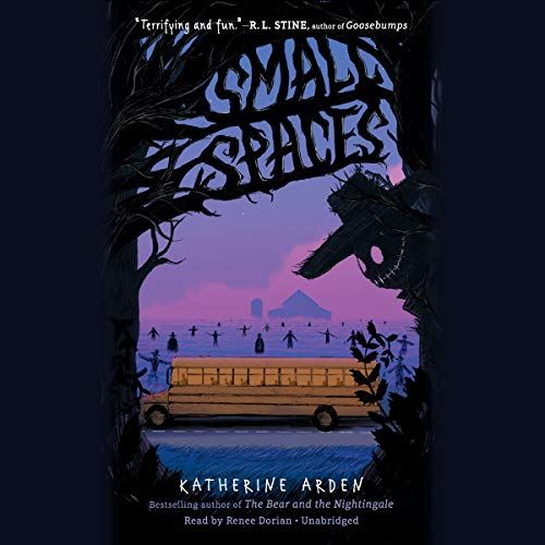 book jacket with drawing of school bus surrounded by scary figures