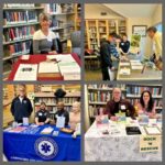 collage showing teens and adults visiting tables at Volunteer Fair