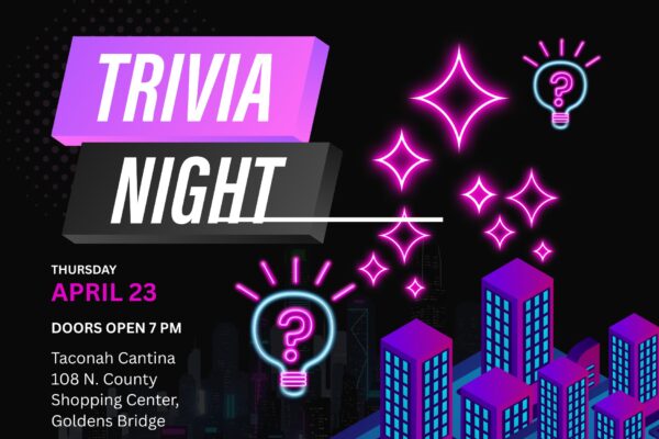 trivia night at taconah cantina on Thursday April 23 at 7 pm