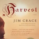 book cover with profile of young boy's face underneath the sun and the title Harvest