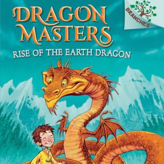 Book cover of Rise of the Earth Dragon with illustrated dragon and child.