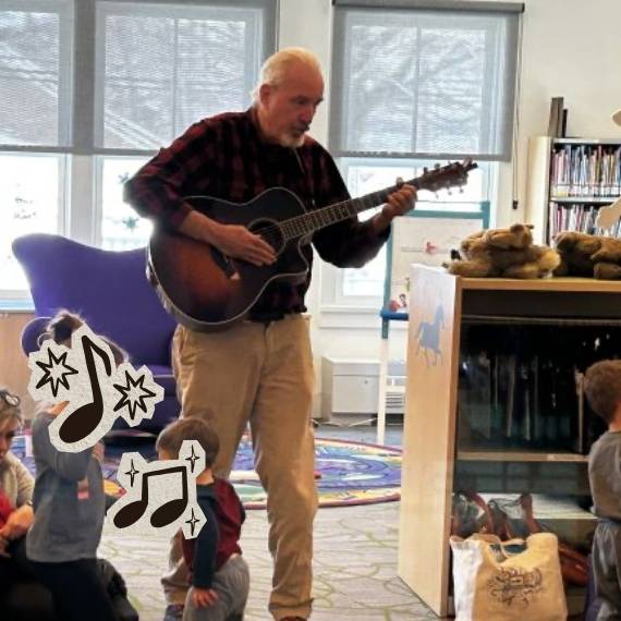 Old man playing guitar